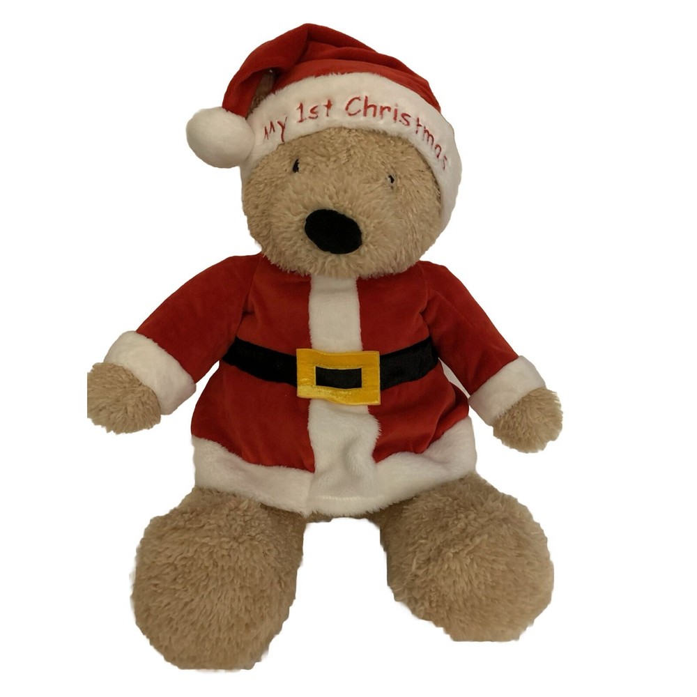 Gund My 1st Christmas Teddy Bear Plush Red Santa Suit Stuffed Animal Toy 18"